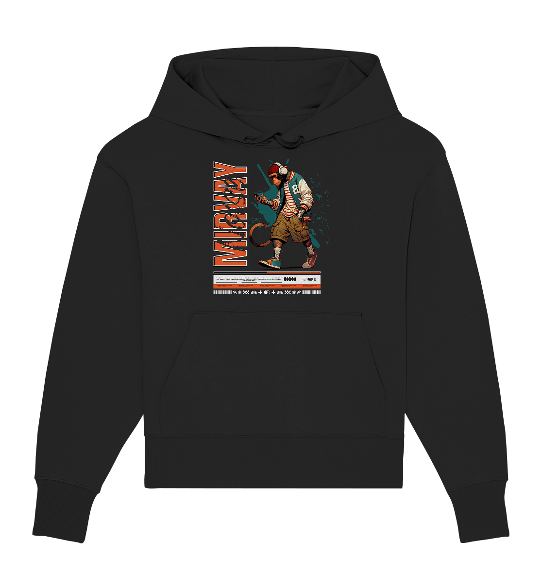 Mirvay Animal Monkey - Organic Oversize Hoodie