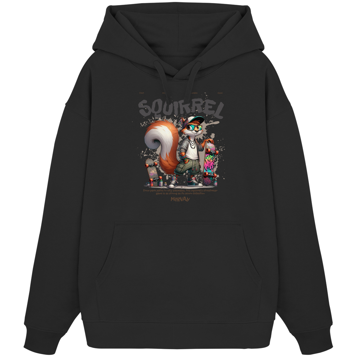 Mirvay Animal Squirrel - Organic Oversize Hoodie