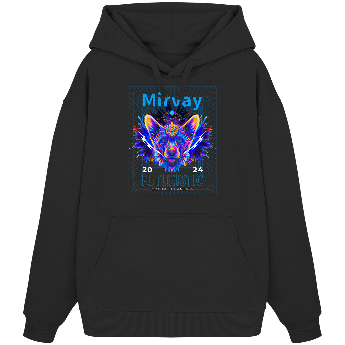 Mirvay Fancy Future Cat - Organic Oversize Hoodie