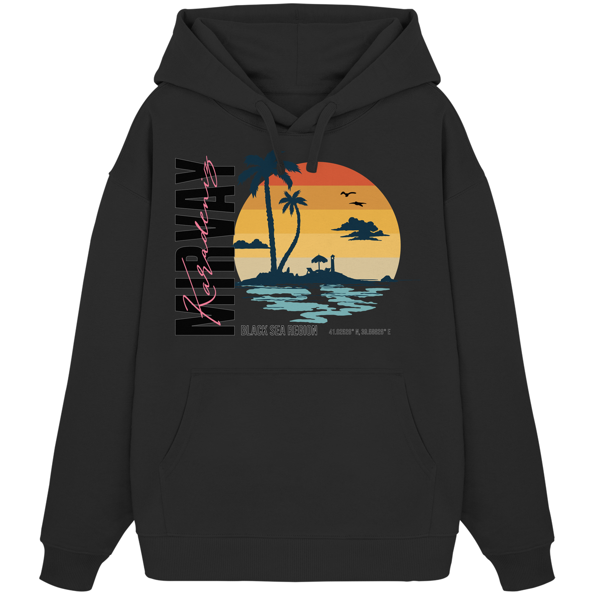 Mirvay Summer Sunset - Organic Oversize Hoodie