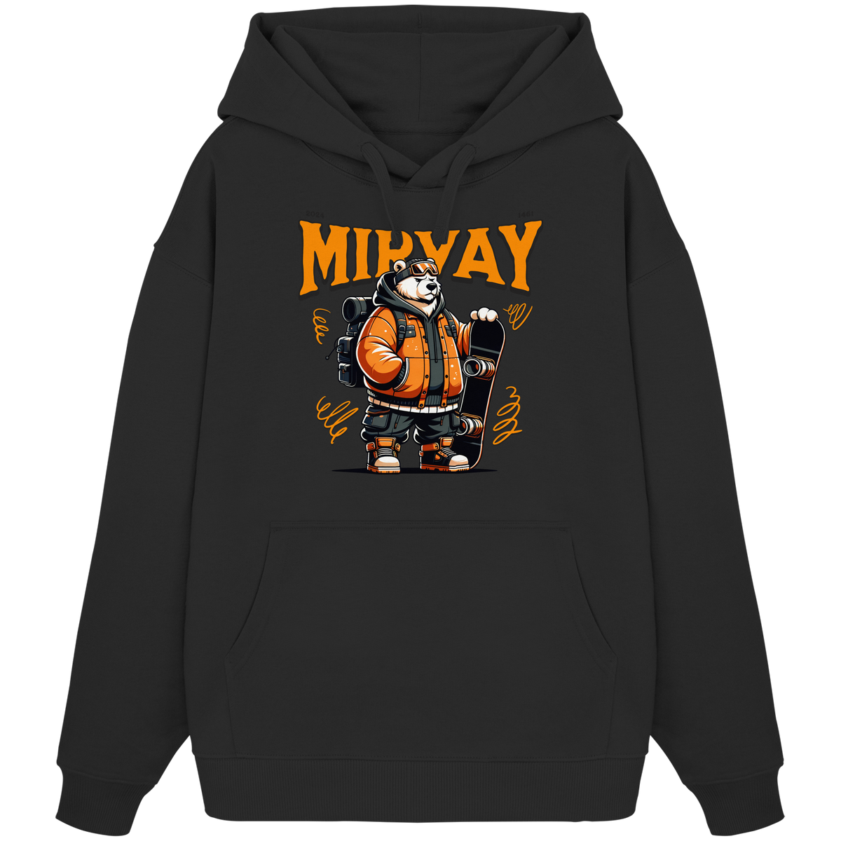 Mirvay Animal Polar Bear - Organic Oversize Hoodie