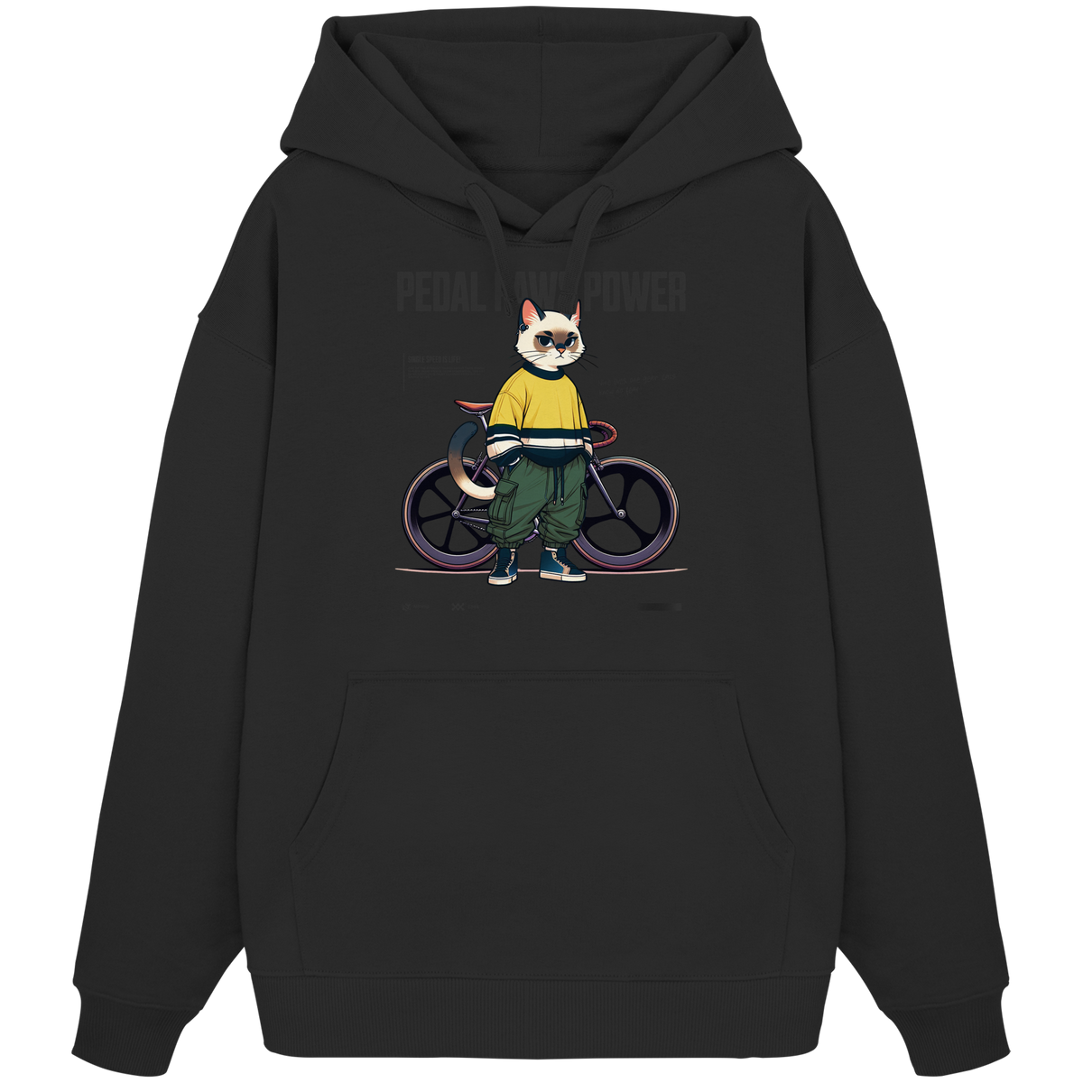 Mirvay Animal Gear Cat - Organic Oversize Hoodie