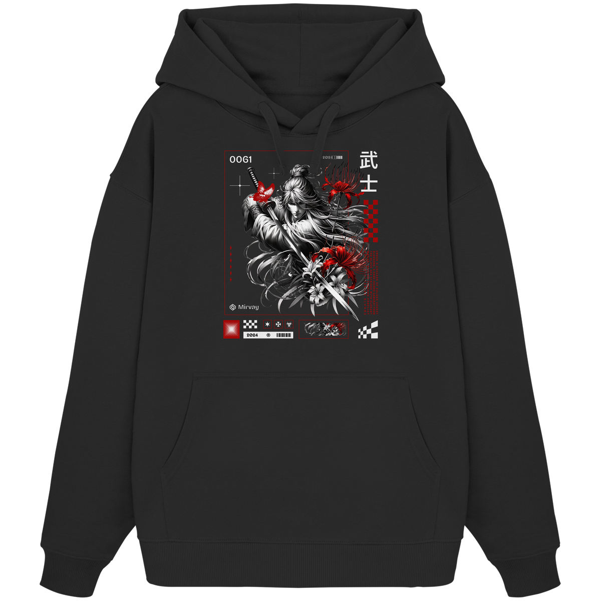 Mirvay Tokyo Fighter - Organic Oversize Hoodie