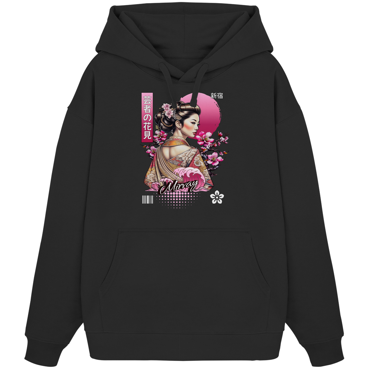 Mirvay Tokyo Geisha Shadow - Organic Oversize Hoodie