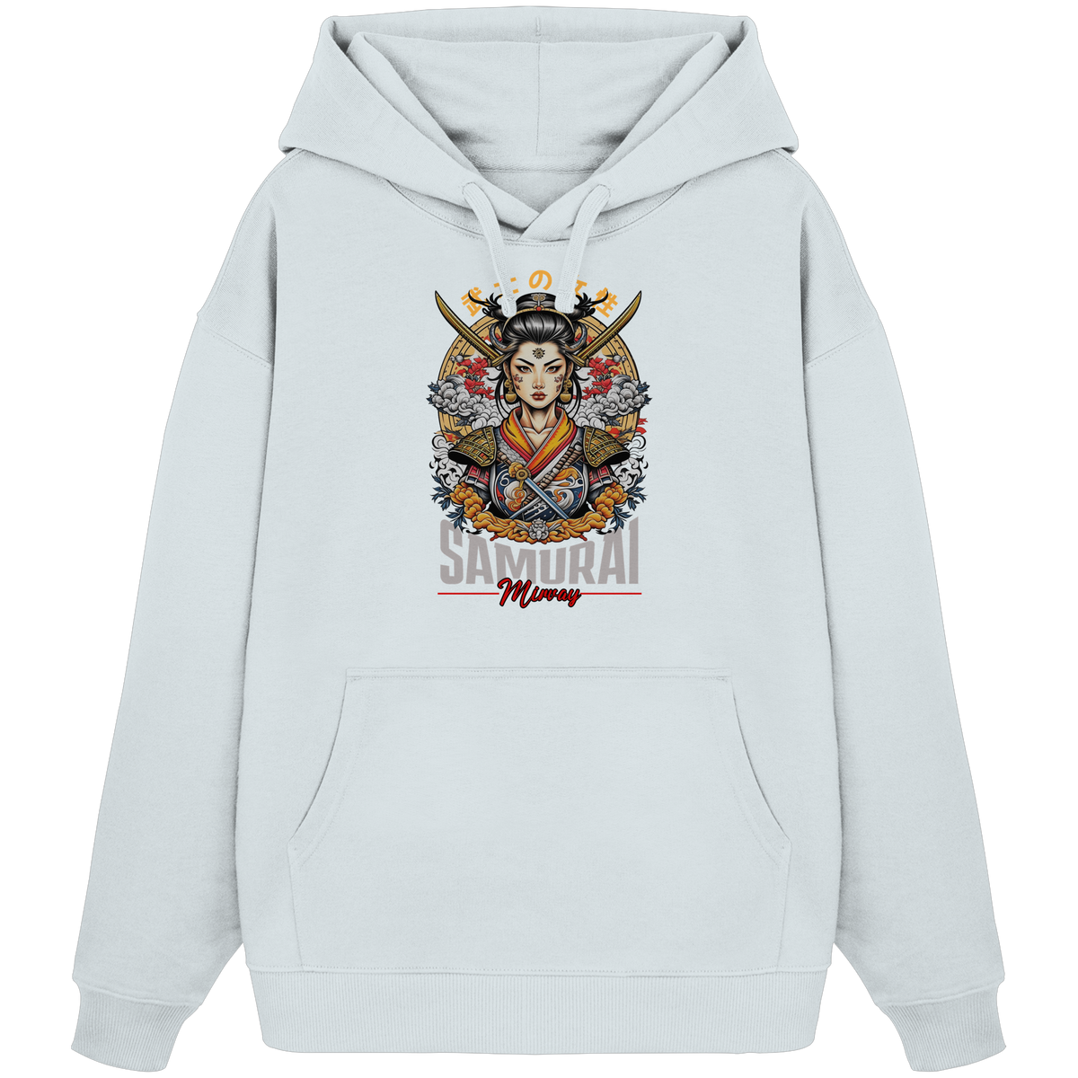 Mirvay Tokyo Samurai Girl - Organic Oversize Hoodie