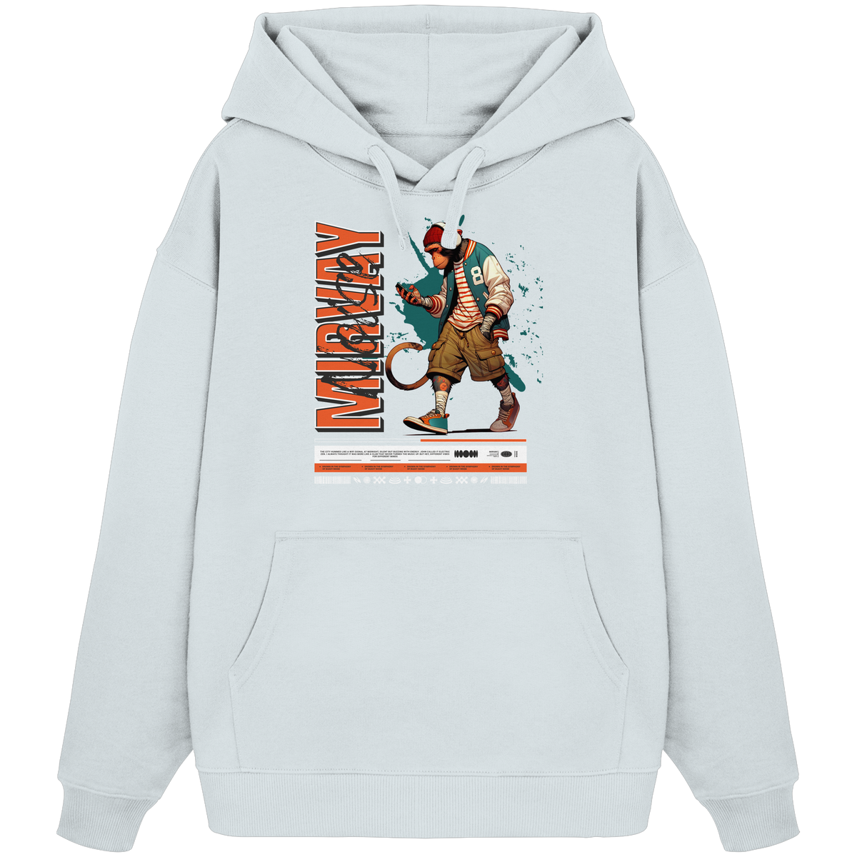 Mirvay Animal Monkey - Organic Oversize Hoodie