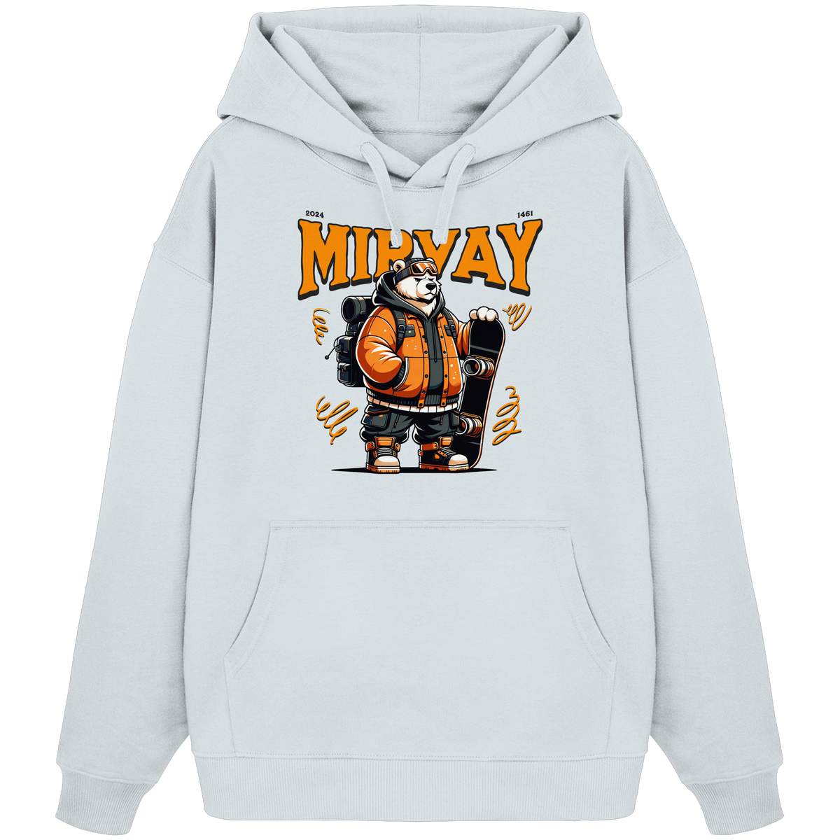 Mirvay Animal Polar Bear - Organic Oversize Hoodie