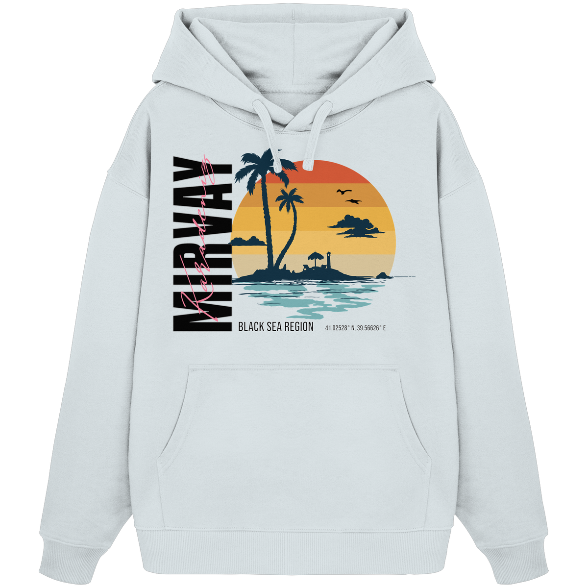 Mirvay Summer Sunset - Organic Oversize Hoodie