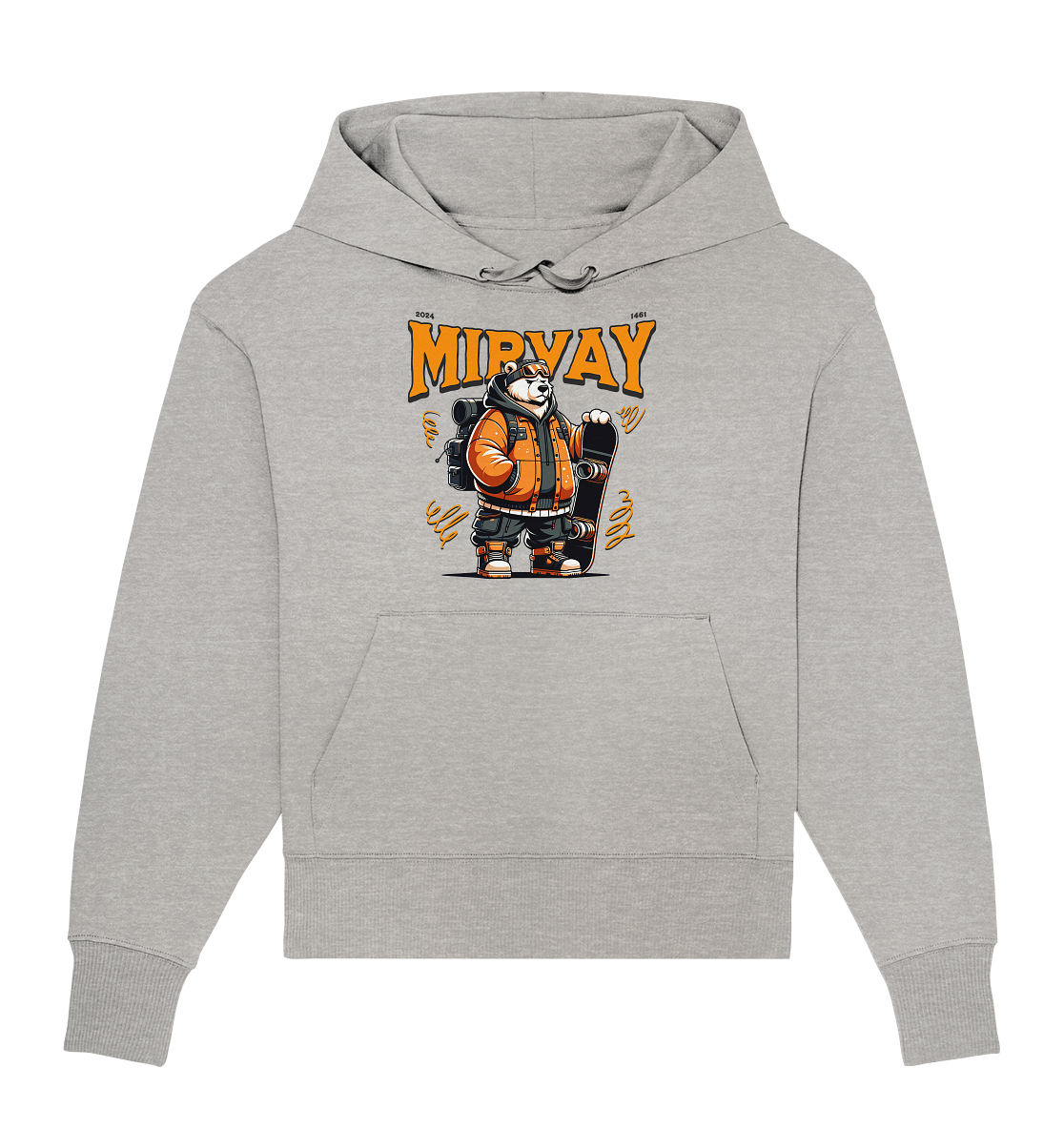 Mirvay Animal Polar Bear - Organic Oversize Hoodie