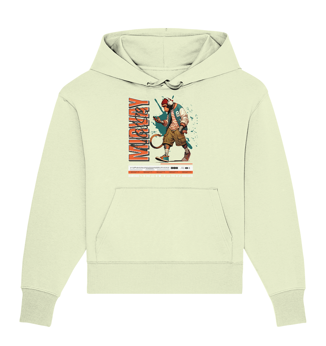 Mirvay Animal Monkey - Organic Oversize Hoodie