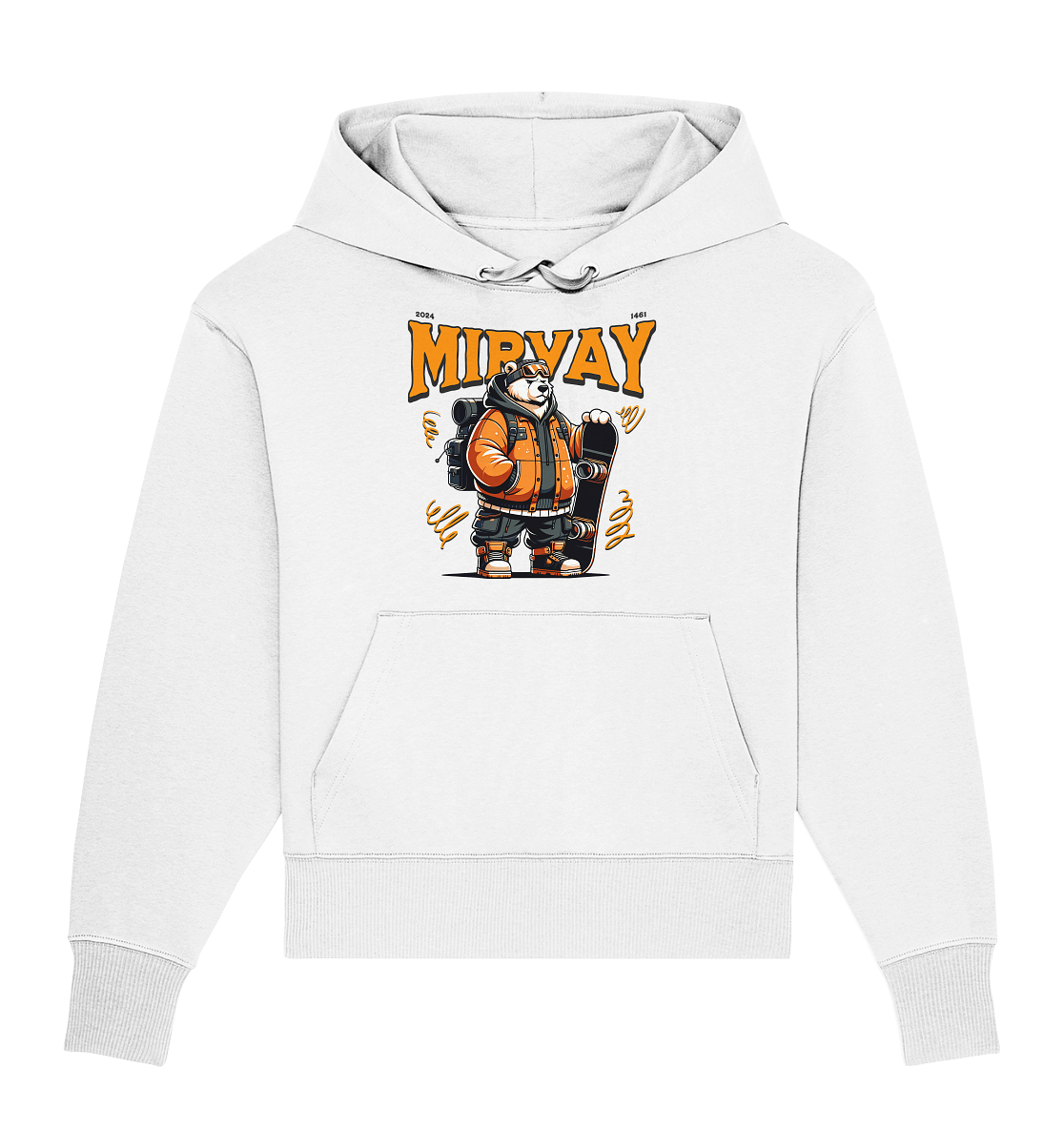 Mirvay Animal Polar Bear - Organic Oversize Hoodie