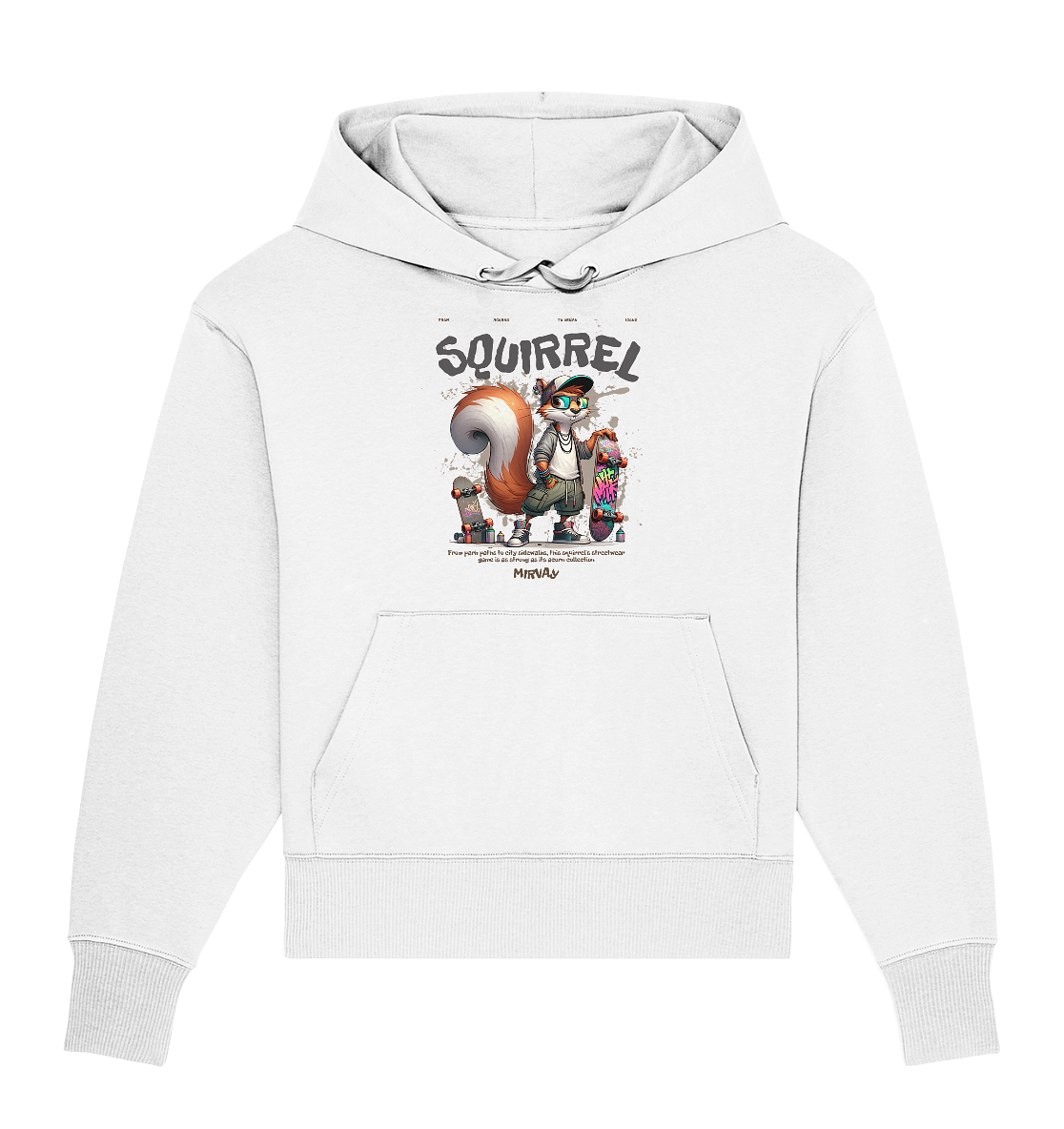 Mirvay Animal Squirrel - Organic Oversize Hoodie