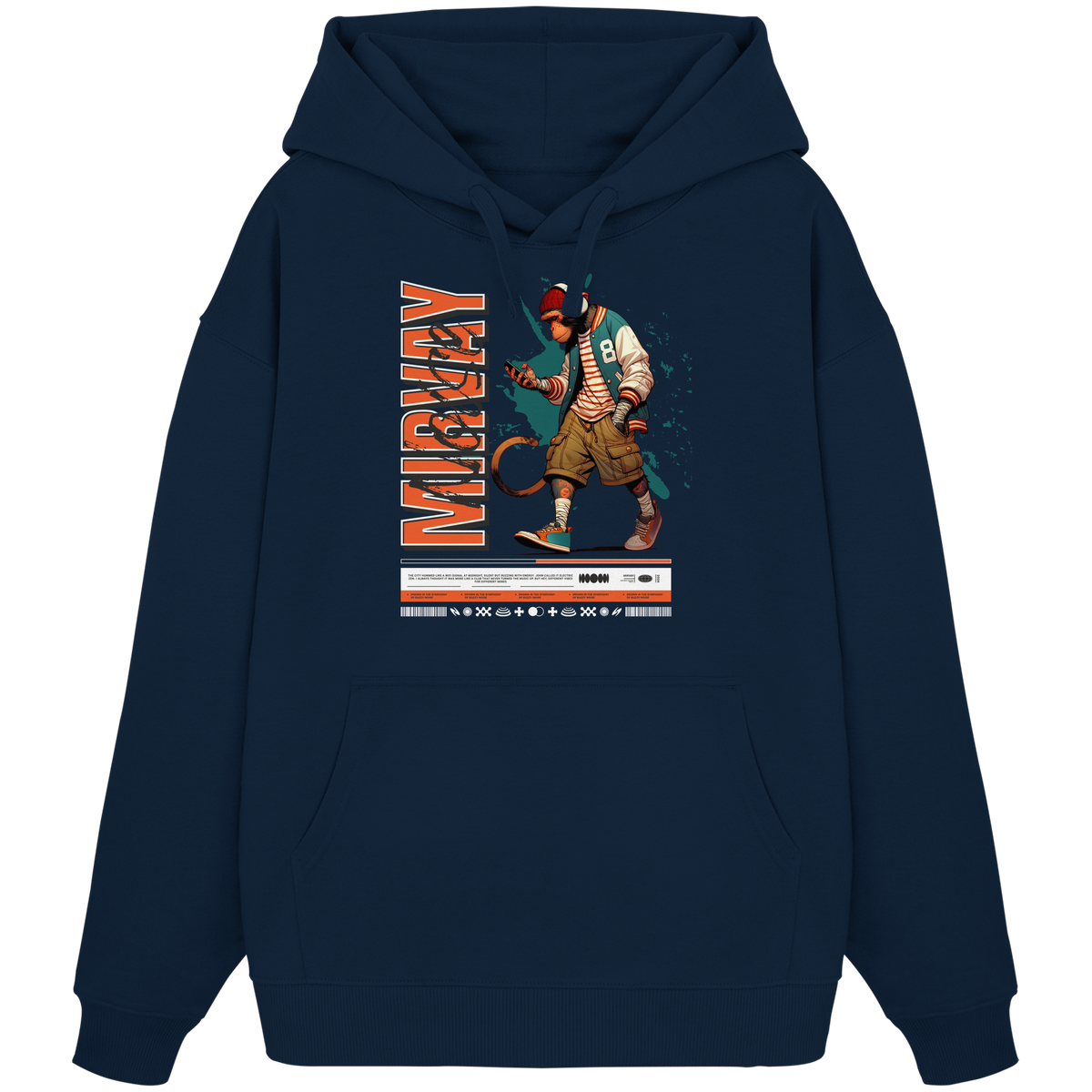 Mirvay Animal Monkey - Organic Oversize Hoodie