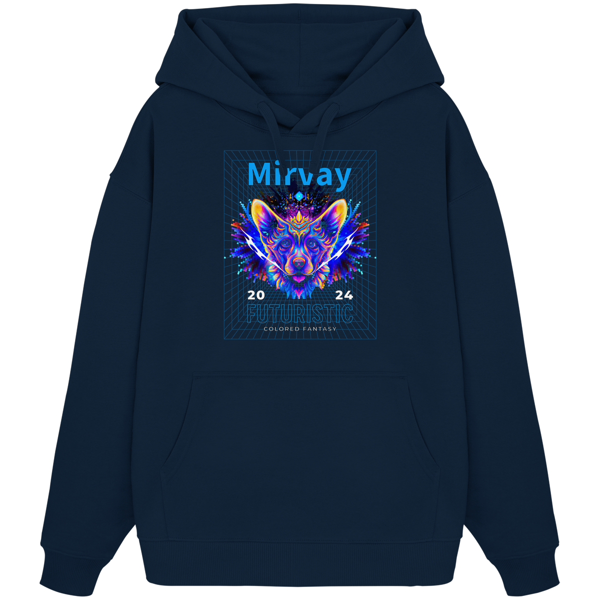 Mirvay Fancy Future Cat - Organic Oversize Hoodie