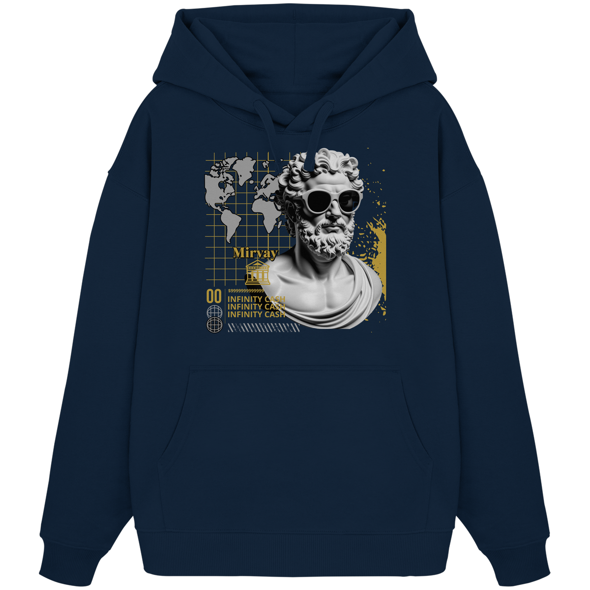 Mirvay Greek Infinity - Organic Oversize Hoodie