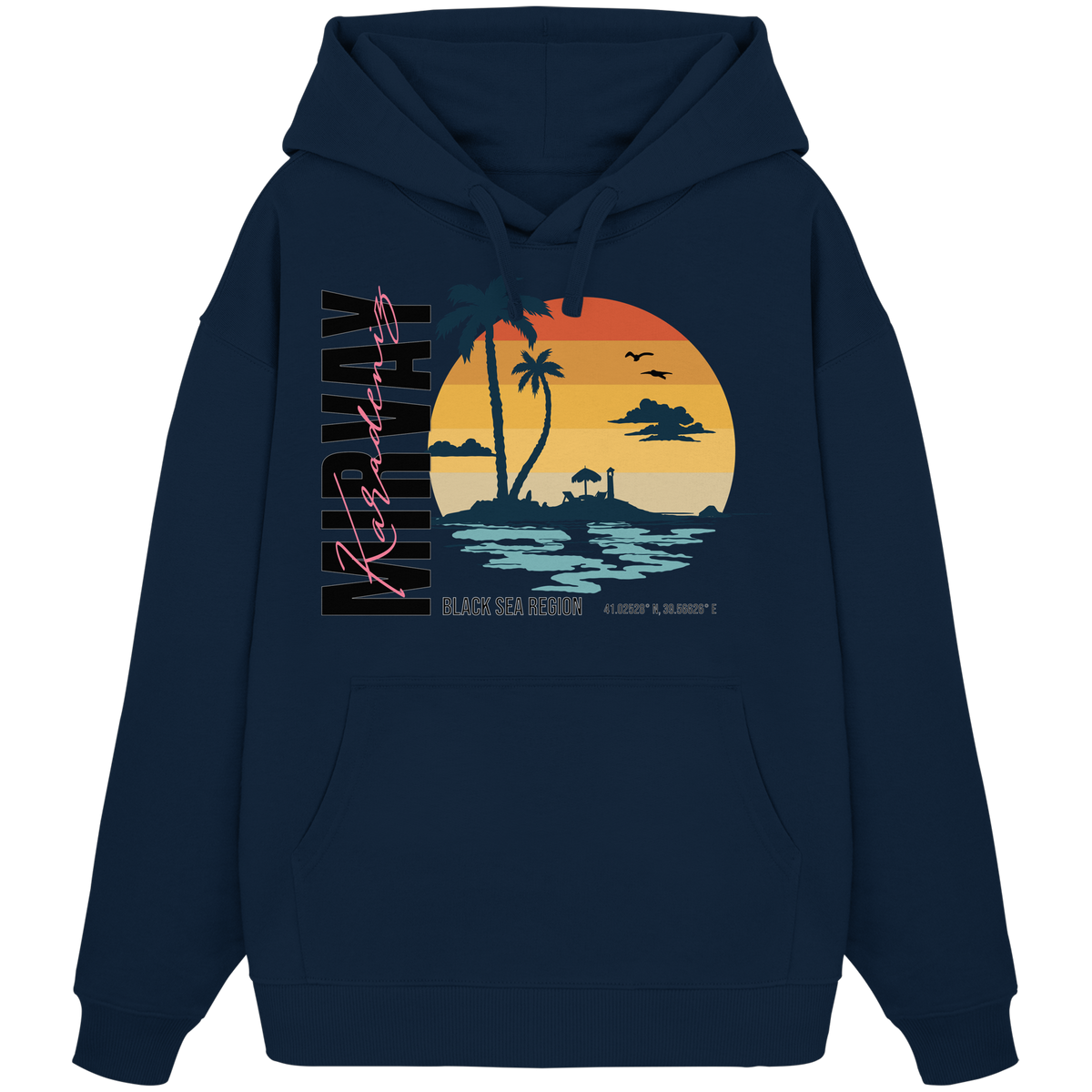 Mirvay Summer Sunset - Organic Oversize Hoodie