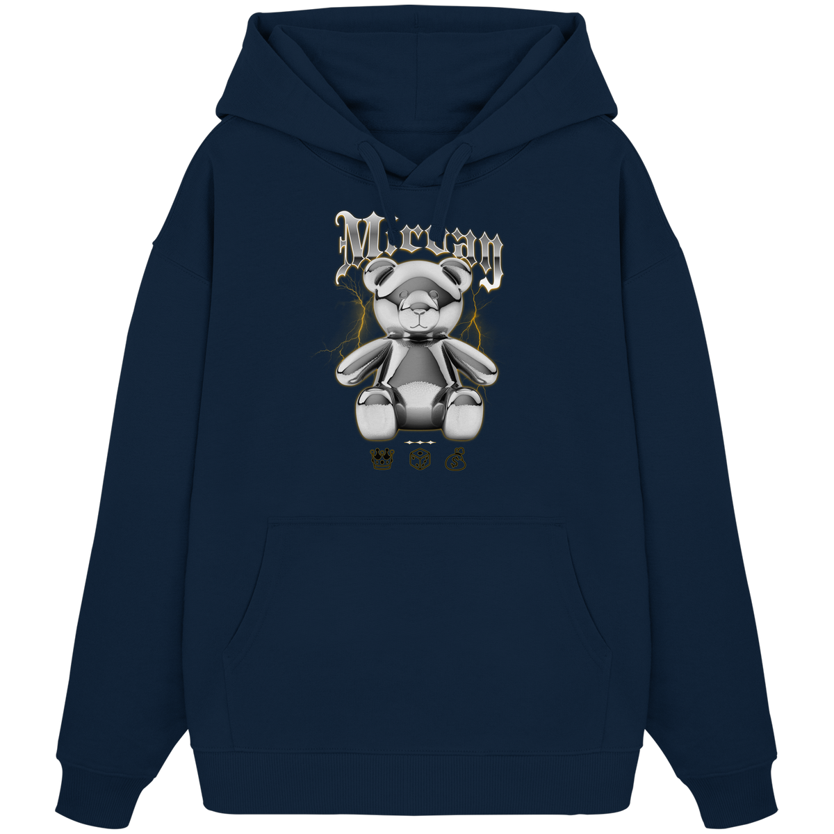 Mirvay Fancy Glamour Bear - Organic Oversize Hoodie