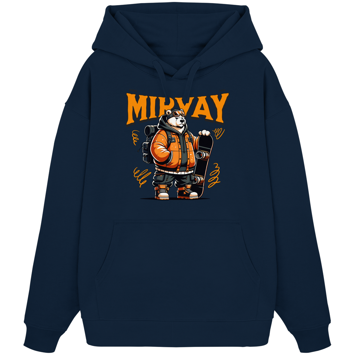 Mirvay Animal Polar Bear - Organic Oversize Hoodie