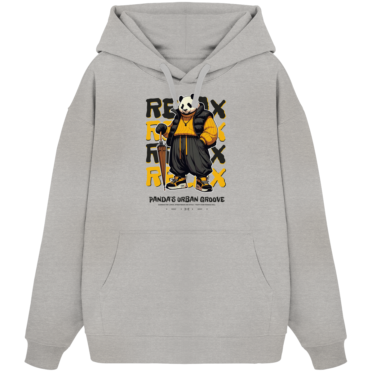 Mirvay Animal Panda - Organic Oversize Hoodie