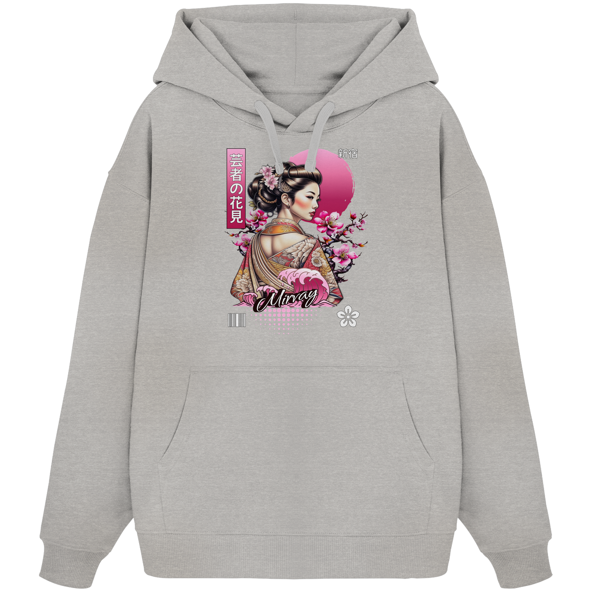 Mirvay Tokyo Geisha Shadow - Organic Oversize Hoodie