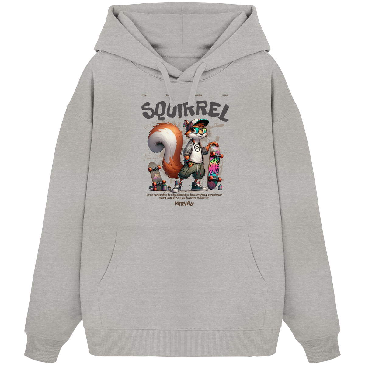 Mirvay Animal Squirrel - Organic Oversize Hoodie