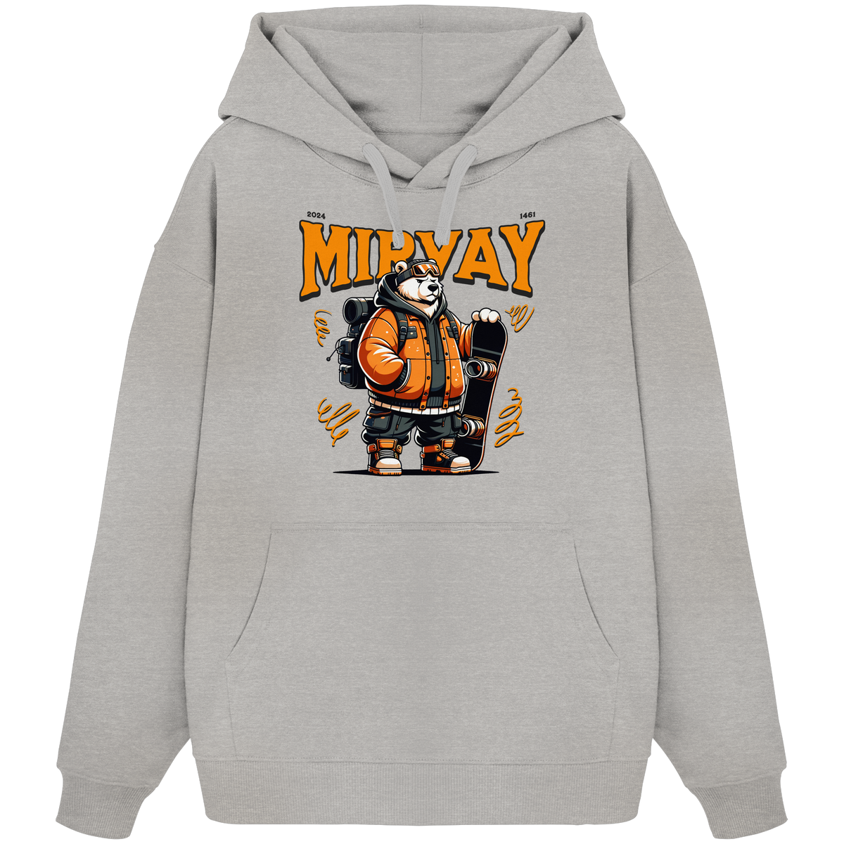 Mirvay Animal Polar Bear - Organic Oversize Hoodie