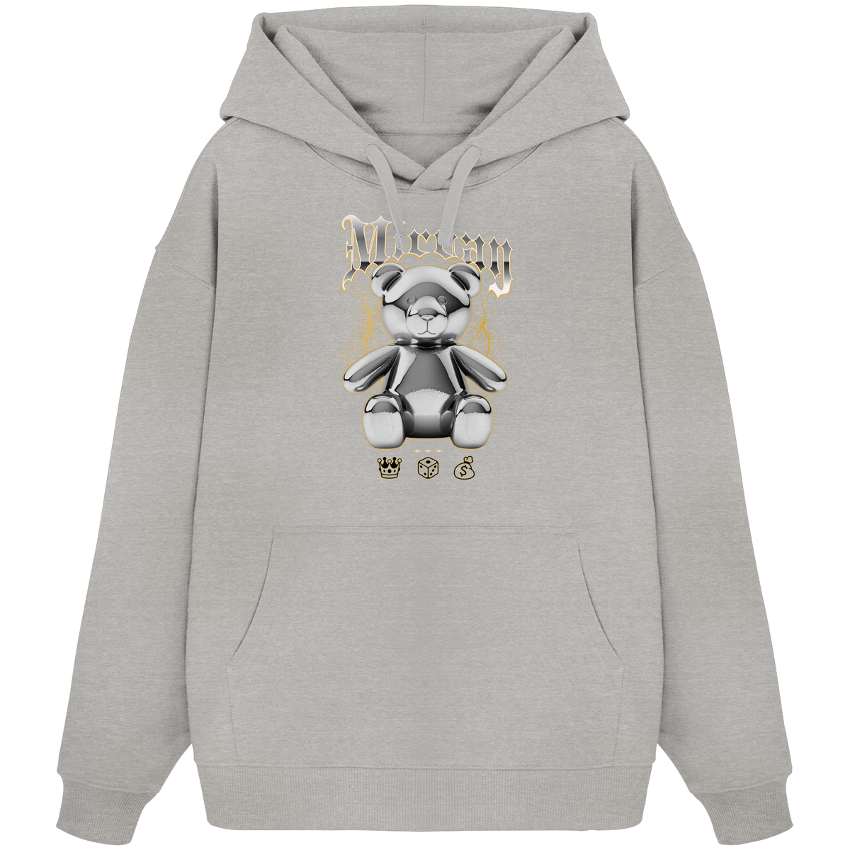 Mirvay Fancy Glamour Bear - Organic Oversize Hoodie