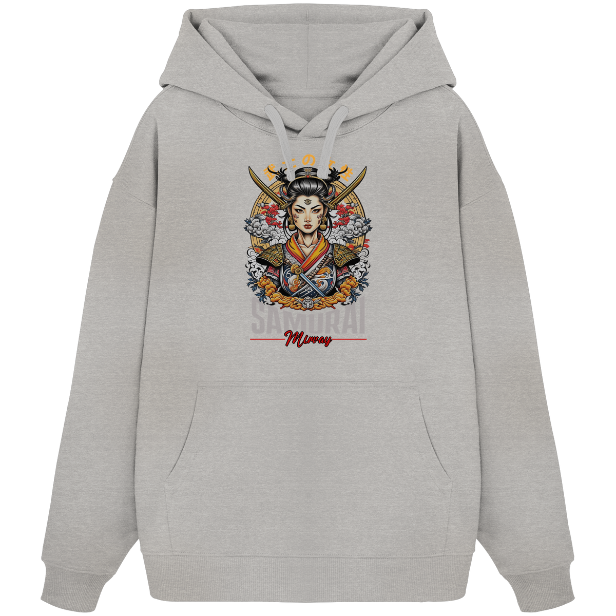 Mirvay Tokyo Samurai Girl - Organic Oversize Hoodie