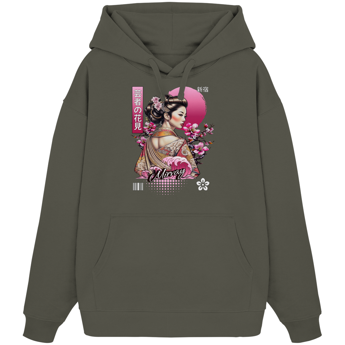 Mirvay Tokyo Geisha Shadow - Organic Oversize Hoodie