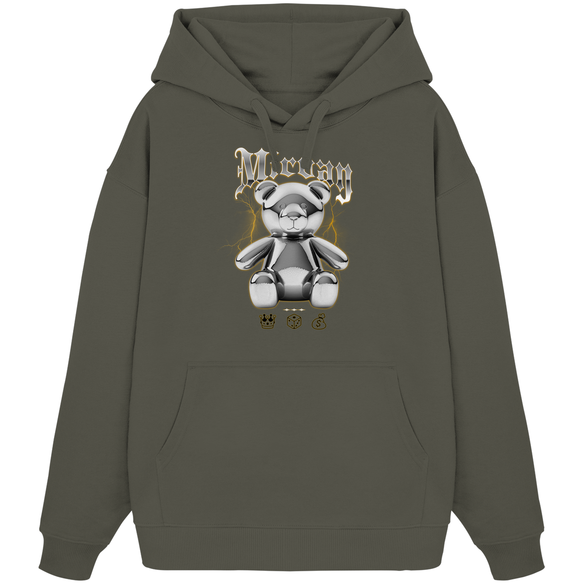 Mirvay Fancy Glamour Bear - Organic Oversize Hoodie