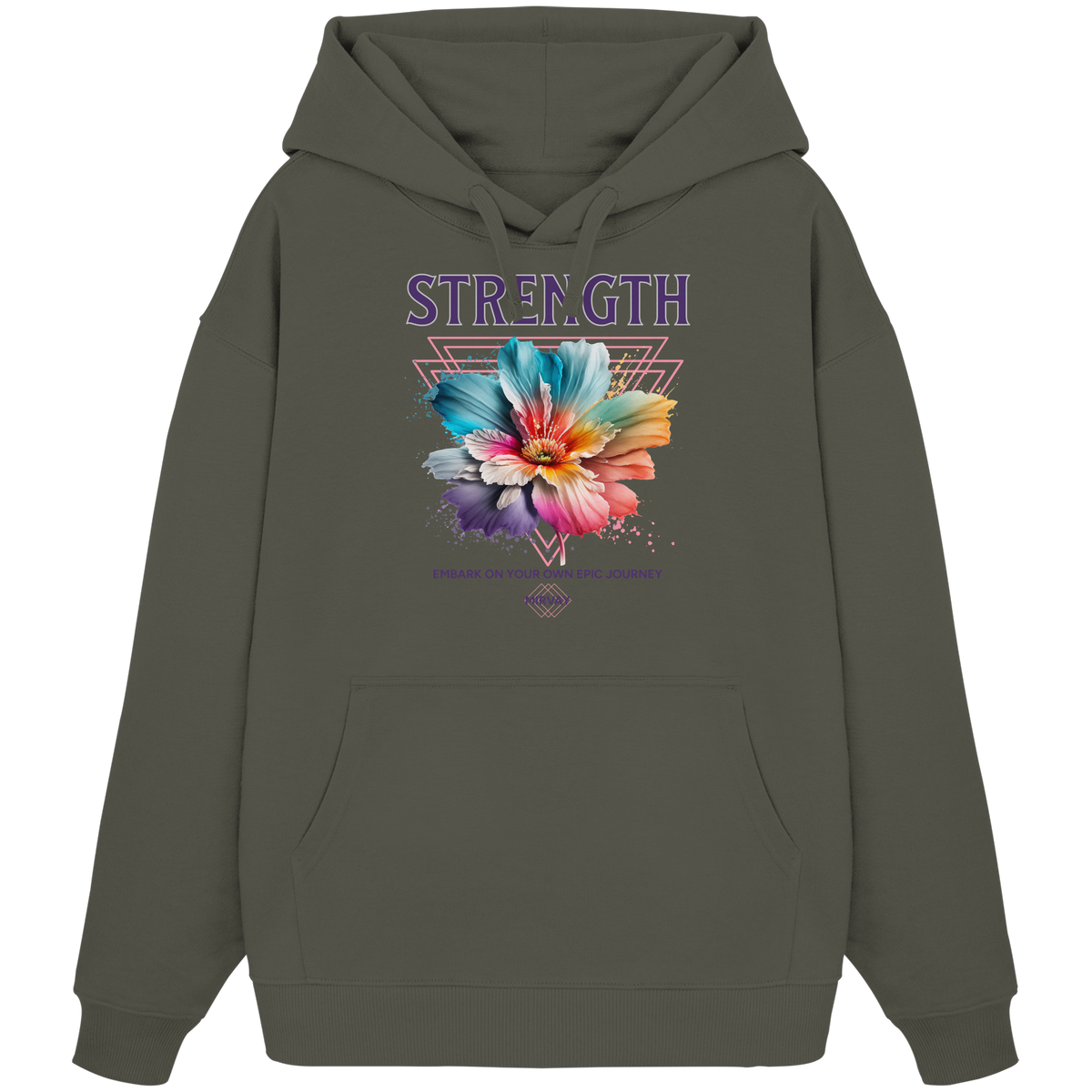 Mirvay Fancy Flower - Organic Oversize Hoodie