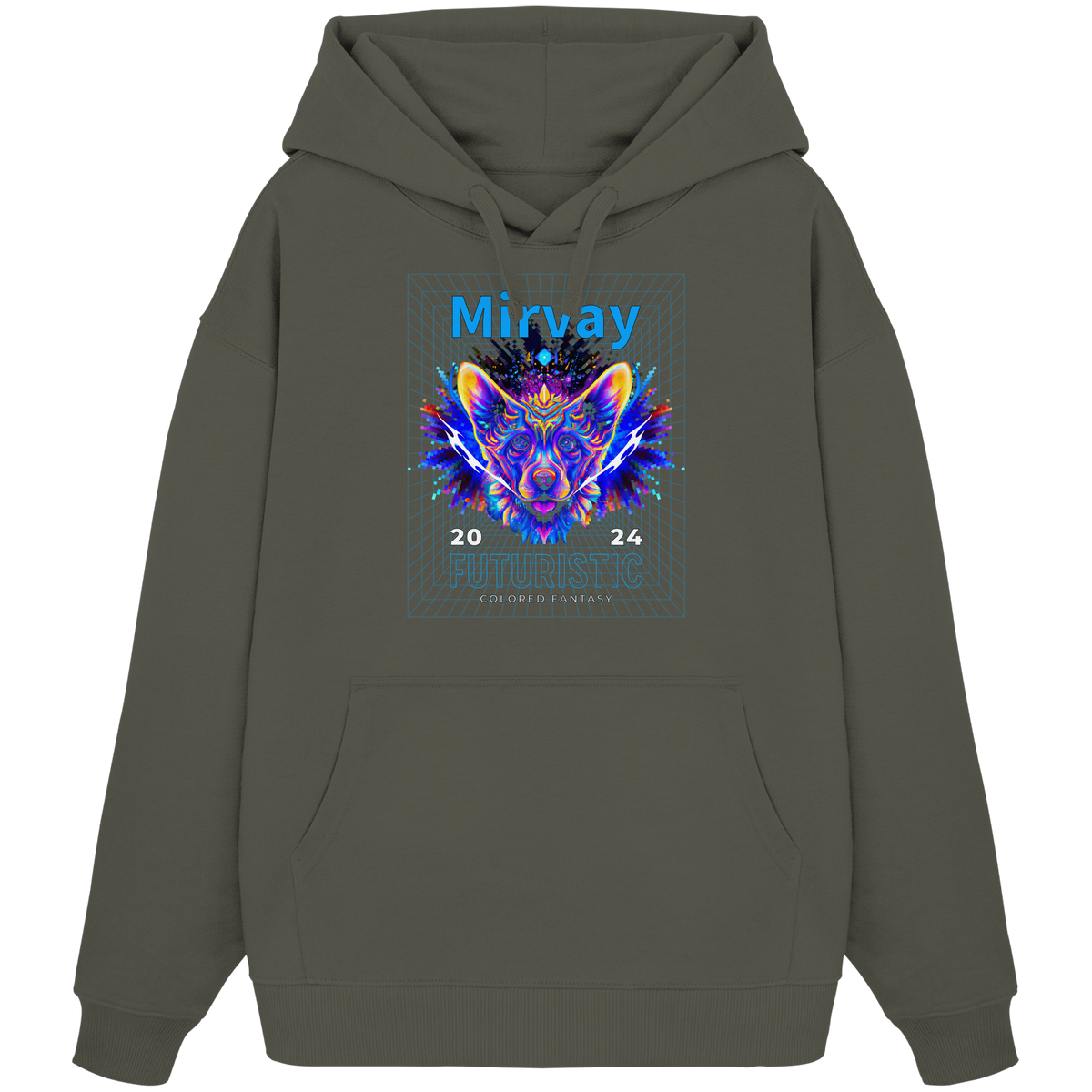 Mirvay Fancy Future Cat - Organic Oversize Hoodie