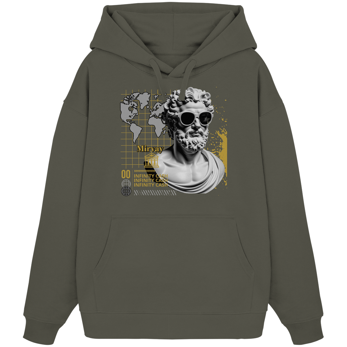 Mirvay Greek Infinity - Organic Oversize Hoodie