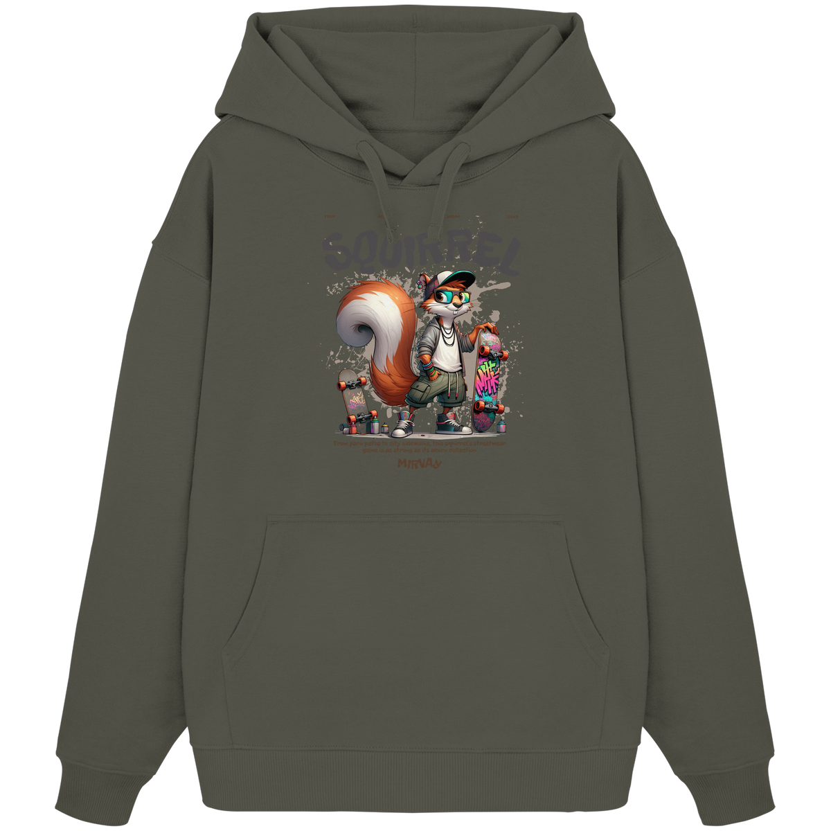 Mirvay Animal Squirrel - Organic Oversize Hoodie