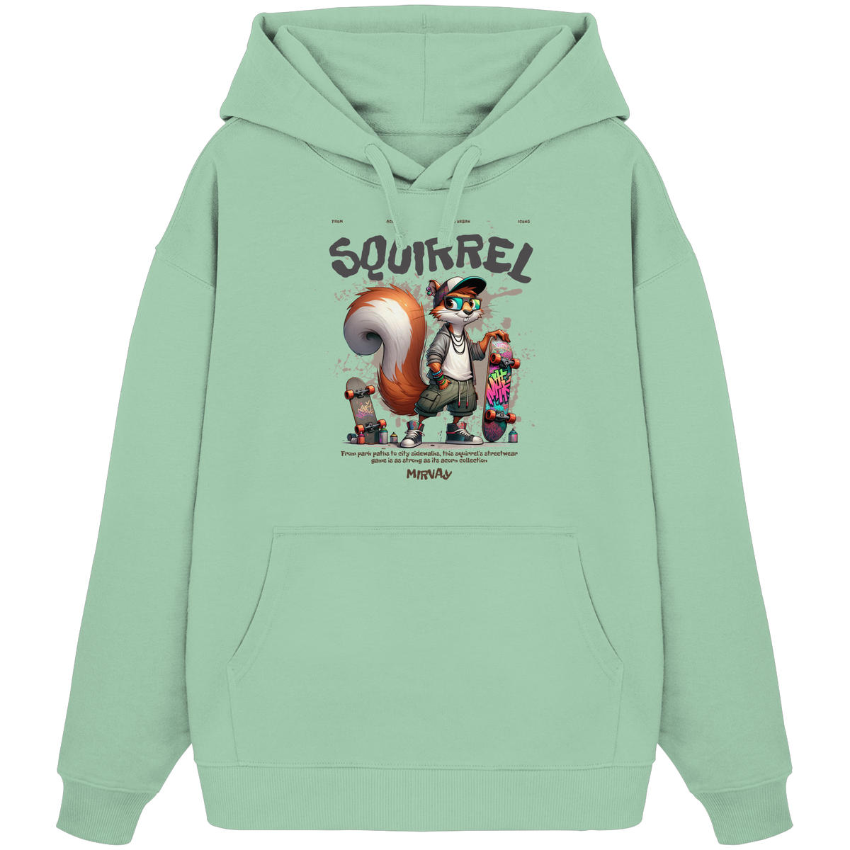 Mirvay Animal Squirrel - Organic Oversize Hoodie