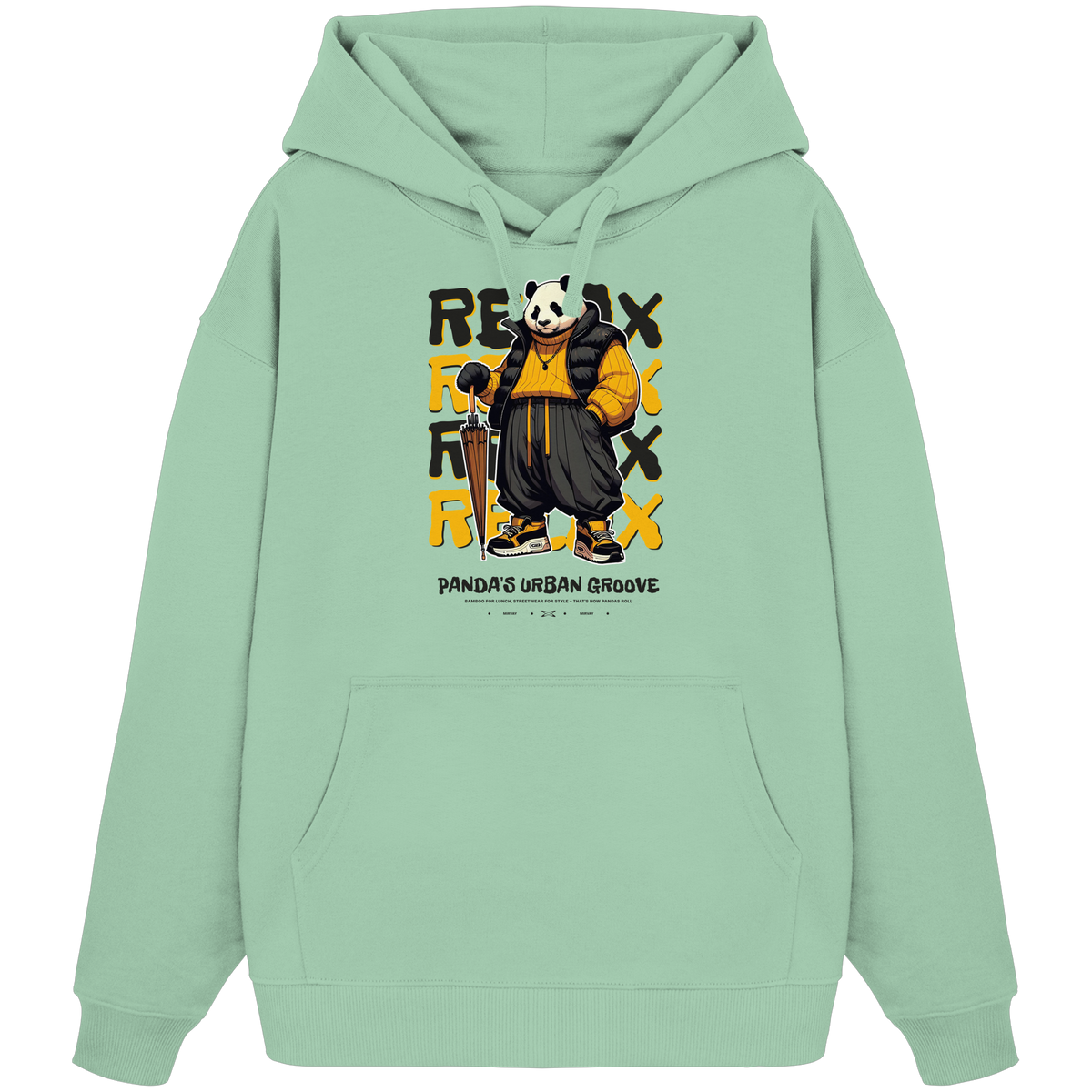 Mirvay Animal Panda - Organic Oversize Hoodie