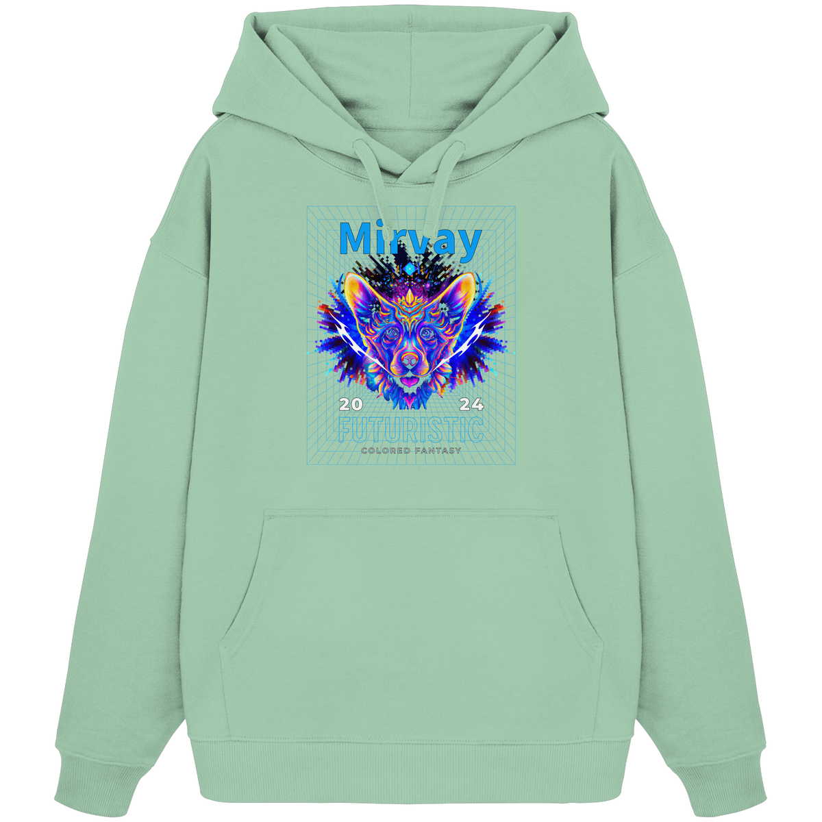 Mirvay Fancy Future Cat - Organic Oversize Hoodie