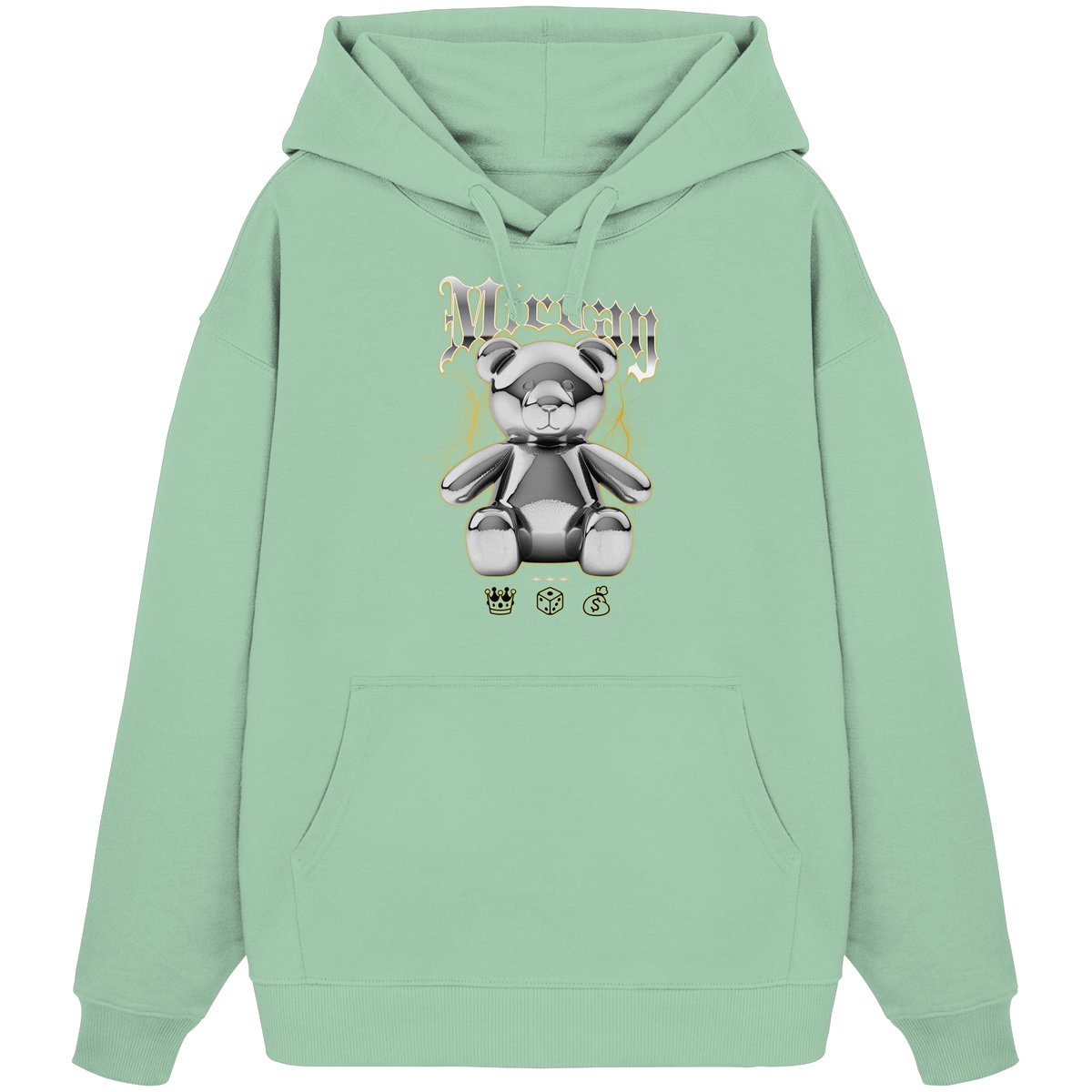 Mirvay Fancy Glamour Bear - Organic Oversize Hoodie