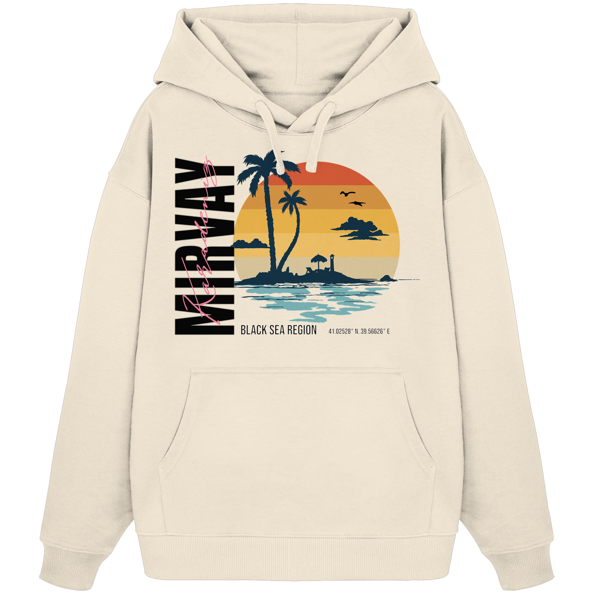 Mirvay Summer Sunset - Organic Oversize Hoodie