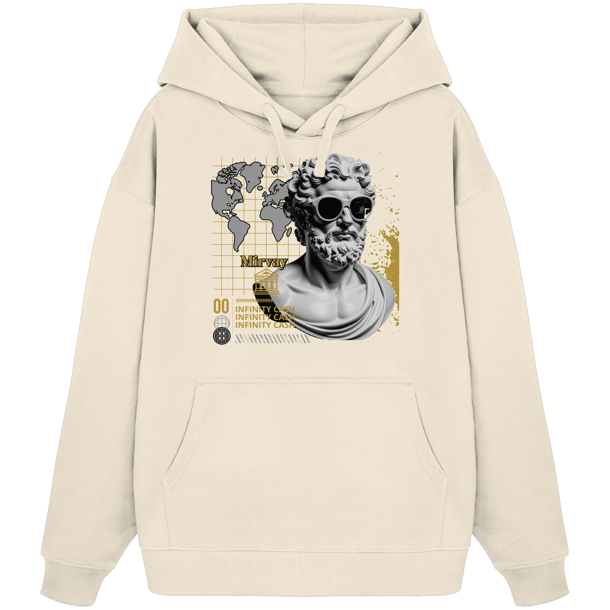 Mirvay Greek Infinity - Organic Oversize Hoodie