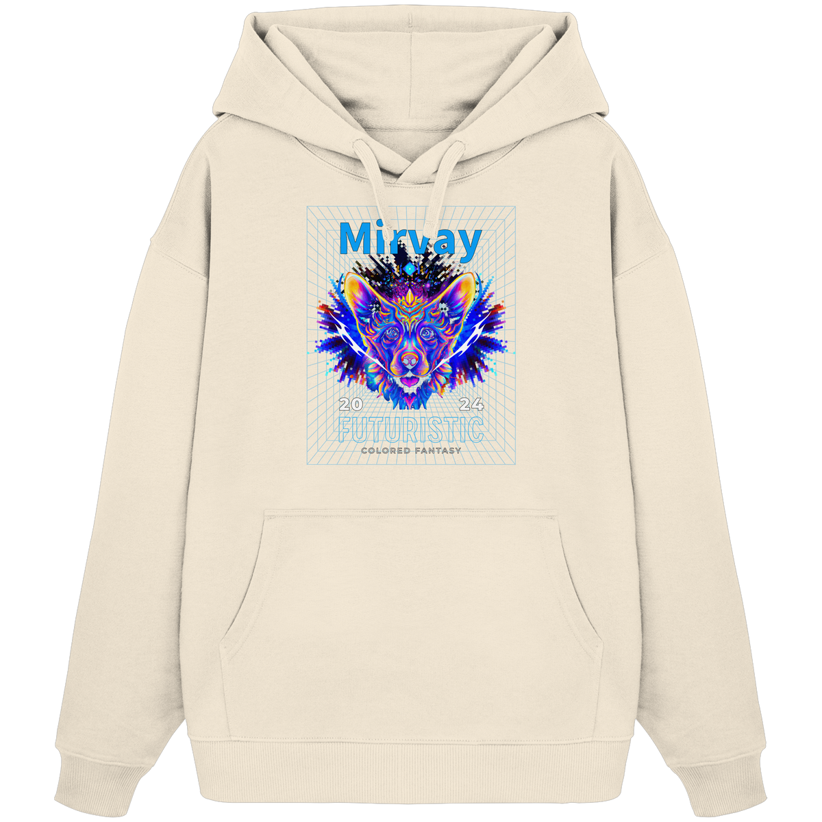 Mirvay Fancy Future Cat - Organic Oversize Hoodie