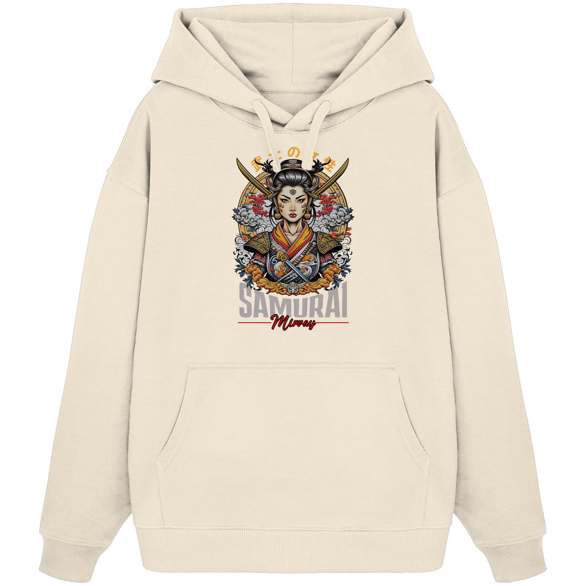 Mirvay Tokyo Samurai Girl - Organic Oversize Hoodie