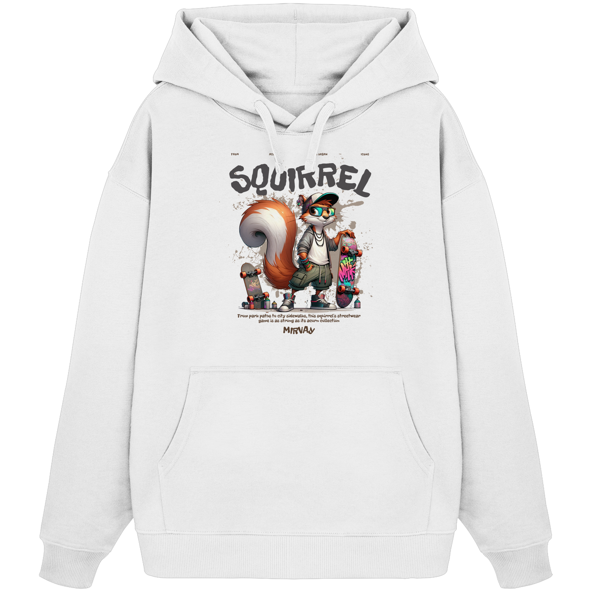 Mirvay Animal Squirrel - Organic Oversize Hoodie