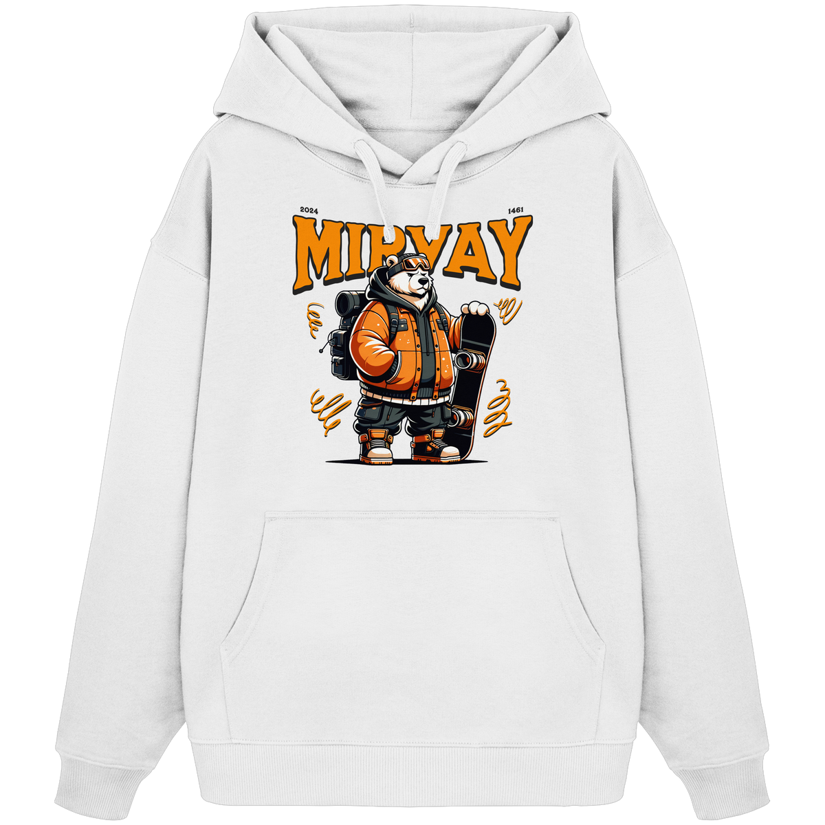 Mirvay Animal Polar Bear - Organic Oversize Hoodie