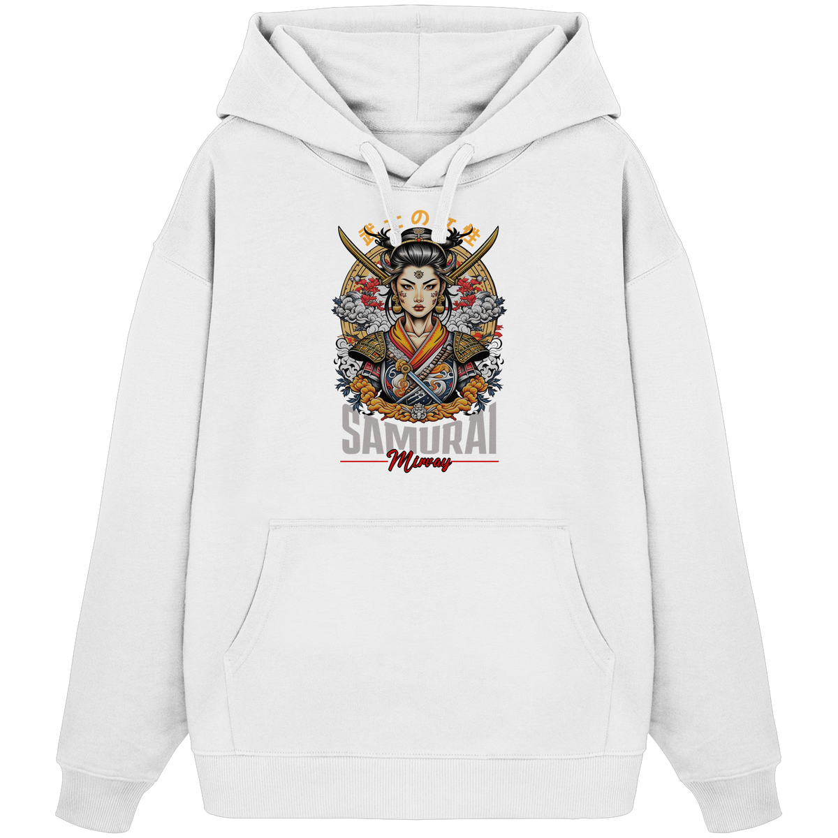 Mirvay Tokyo Samurai Girl - Organic Oversize Hoodie