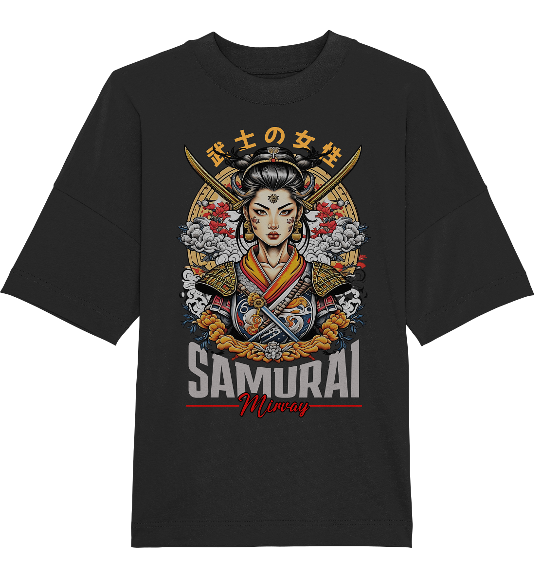 Mirvay Tokyo Samurai Girl - Organic Oversize Shirt