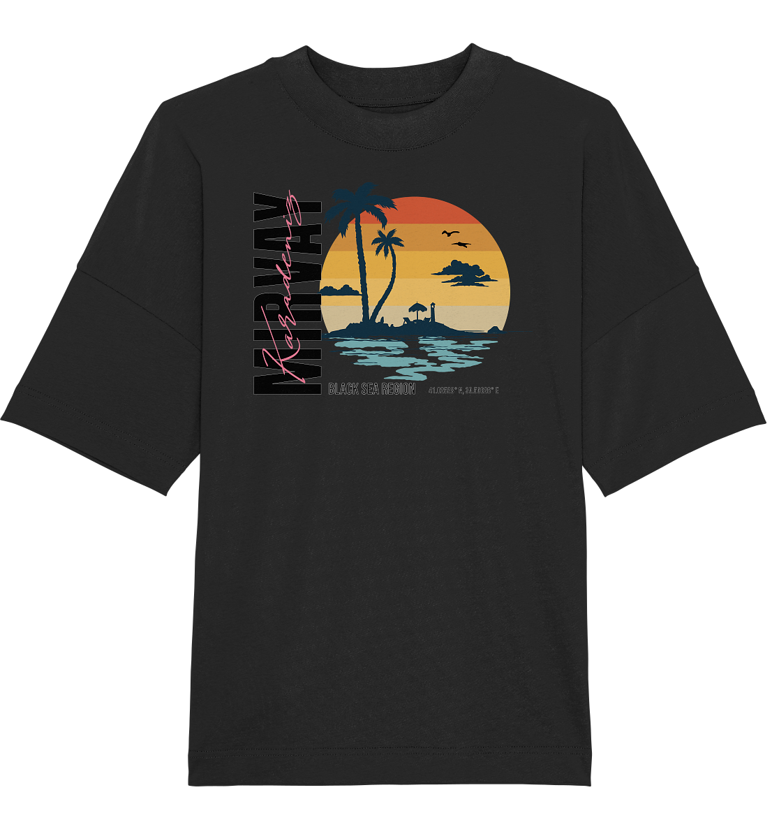 Mirvay Summer Sunset - Organic Oversize Shirt