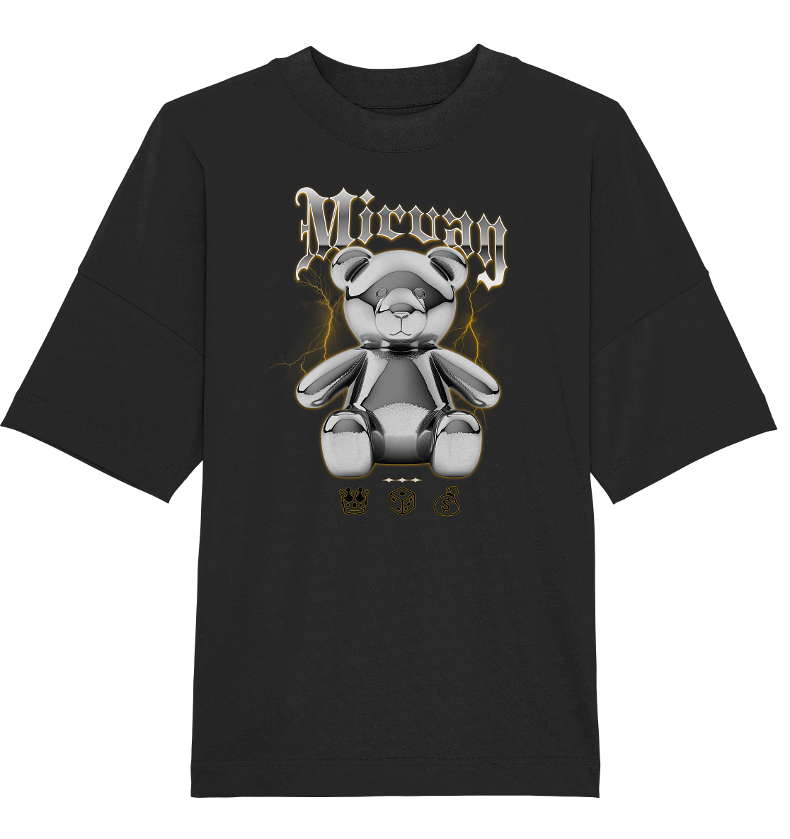 Mirvay Fancy Glamour Bear - Organic Oversize Shirt