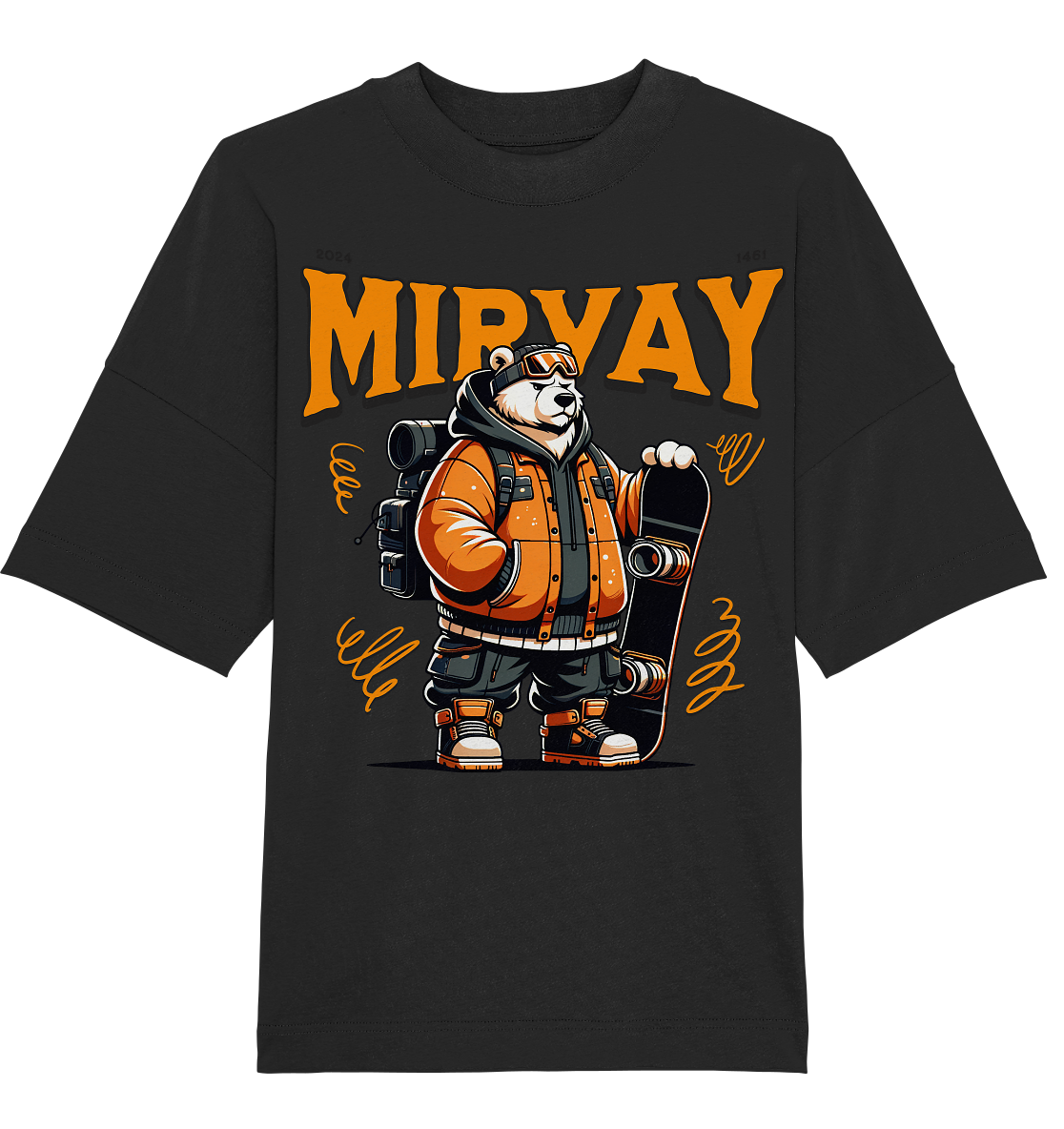 Mirvay Animal Polar Bear - Organic Oversize Shirt