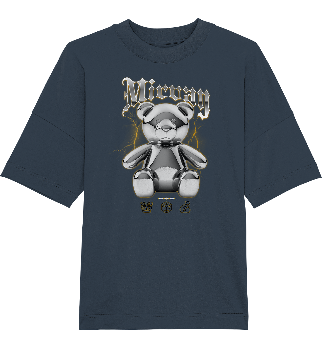 Mirvay Fancy Glamour Bear - Organic Oversize Shirt